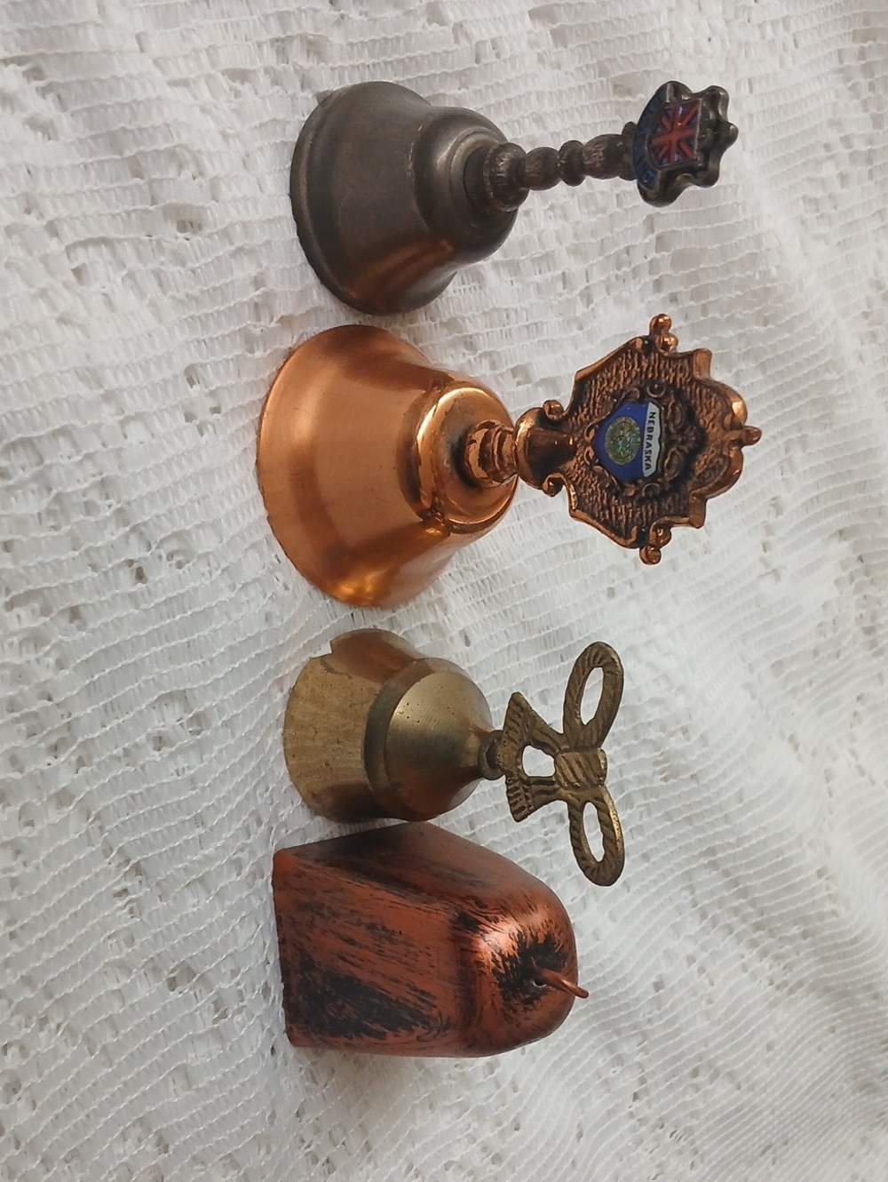 Vintage Copper and Brass Decorative Bells - Assorted Home Accents